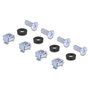DeLOCK Juego de montaje en rack universal 2 piezas Plata