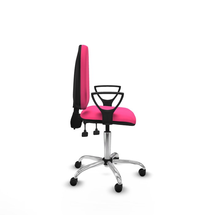PIQUERAS Y CRESPO Silla de oficina Aýna Rosa con Brazos Fijos