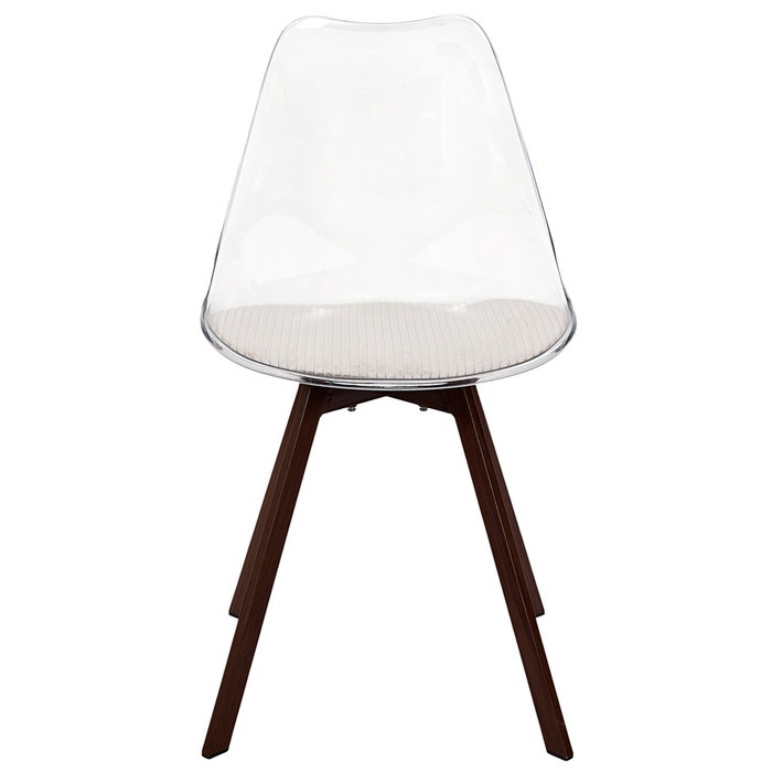 Home Deco Factory Silla Tra. Con Cojín Scott Beige