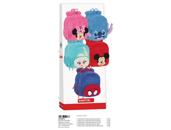 Safta Relleno expositor 945 mochilas peluche guardería