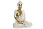 DKD Home Decor Figura de Buda Dorado en Resina de 41 cm