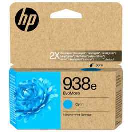 HP 938e EvoMore Cartucho de Tinta Original Cian 20ml