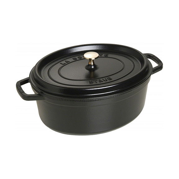 Staub La Cocotte Olla Ovalada 29cm Negro Hierro Fundido 4.2L Staub La Cocotte Olla Ovalada 29cm Negro Hierro Fundido 4.2L