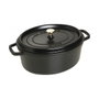 Staub Cocotte Ovalada de Hierro Fundido 29cm Negro