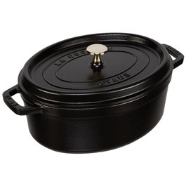 Staub Cocotte Ovalada de Hierro Fundido 29 cm Negro