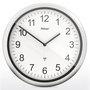 Mebus 19809 Reloj de pared controlado por radio blanco/plata