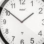 Mebus 19809 Reloj de pared controlado por radio blanco/plata