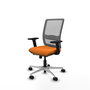 PIQUERAS Y CRESPO Silla de oficina Haches con mecanismo Sincro/Traslack Naranja y Gris