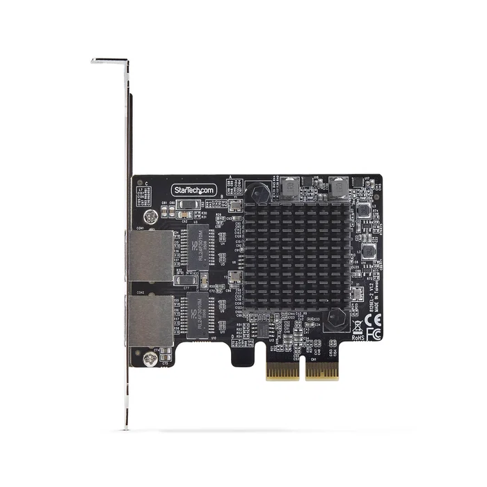 StarTech.com Tarjeta de Red PCIe de 2 Puertos 5000 Mbit/s 5G Gigabit Ethernet - Chip Realtek RTL8126 - Conforme TAA - Compatible con Windows, Linux, Servidores - PR25GR-NETWORK-CARD StarTech.com Tarjeta de Red PCIe de 2 Puertos 5000 Mbit/s 5G Gigabit Ethernet - Chip Realtek RTL8126 - Conforme TAA - Compatible con Windows, Linux, Servidores - PR25GR-NETWORK-CARD