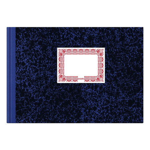 Dohe Cuaderno Cartoné 100 Hojas Folio Apaisado Rayado Horizontal Azul