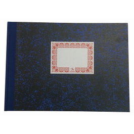 Dohe Cuaderno Cartoné 100 Hojas Folio Apaisado Rayado Horizontal Azul