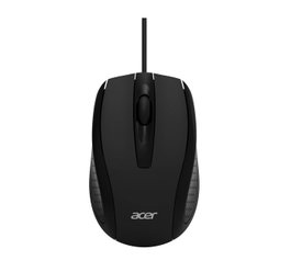 Acer Ratón Óptico con Cable USB de 1200 DPI, Negro