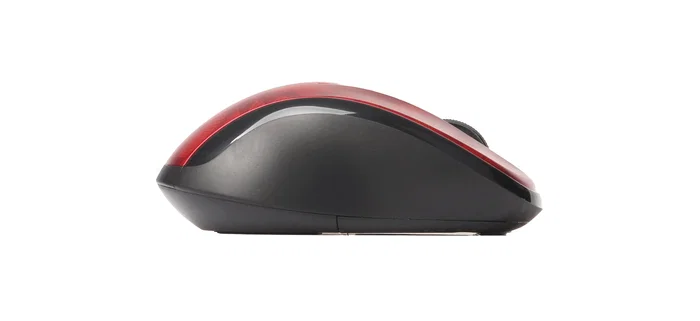 Rapoo M500 Ratón Óptico Inalámbrico Bluetooth para Oficina, Mano Derecha, 1600 DPI, 4 Botones, Color Rojo