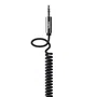 Belkin Mixit Cable de Audio Enrollado Estéreo 3.5 mm Macho a Macho 1.8 m Negro