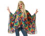 Atosa Poncho Hippie con Estampado Psicodélico Estilo años 60-70