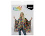 Atosa Poncho Hippie con Estampado Psicodélico Estilo años 60-70