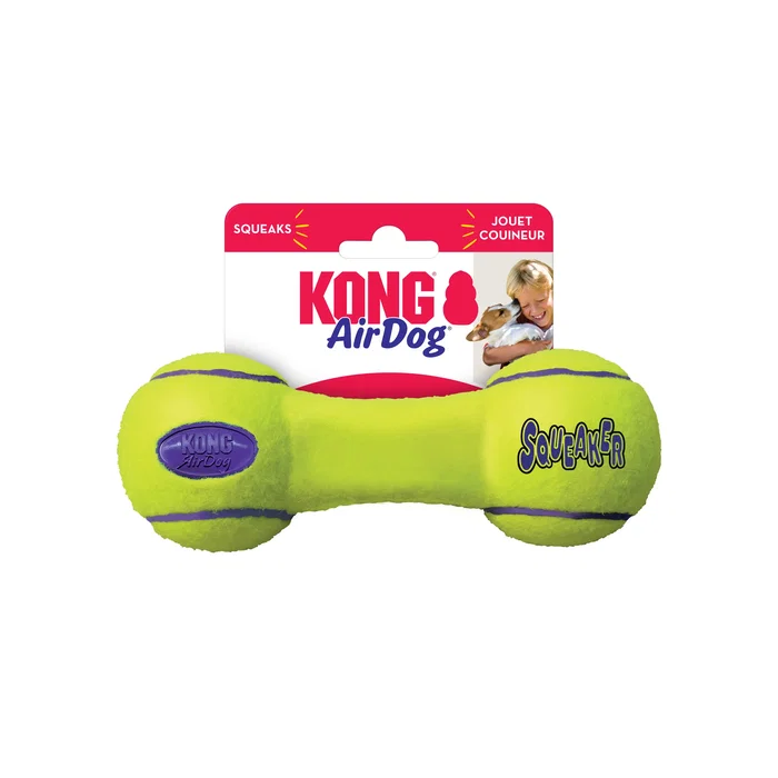 Kong AirDog Squeaker Dumbbell Tennis Medium Kong AirDog Squeaker Dumbbell Tennis Medium