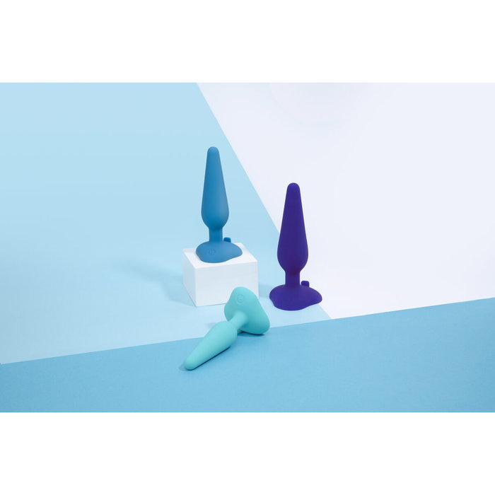Set Erótico B-Vibe Azul 3 Piezas (10 cm) (12 cm)