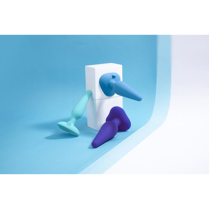Set Erótico B-Vibe Azul 3 Piezas (10 cm) (12 cm)