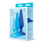 Set Erótico B-Vibe Azul 3 Piezas (10 cm) (12 cm)