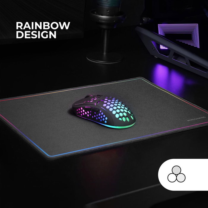 Mars Gaming MMP124 Alfombrilla Rainbow Negro Mars Gaming MMP124 Alfombrilla Rainbow Negro