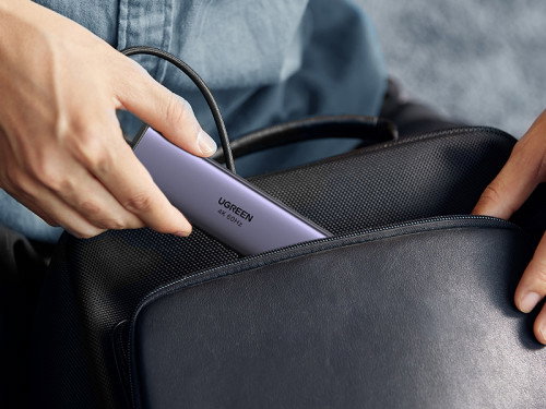 UGREEN UG60515 Base para Portátil y Replicador de Puertos USB-C, HDMI 4K 60Hz, USB 3.0, Ethernet Gigabit, Power Delivery 100W Gris