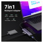 UGREEN Adaptador Multiport 7 en 1 60515 HDMI 4K 60Hz, USB 3.2, Ethernet y PD 100W Gris