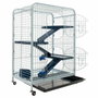 Tyrol Torre de jaula 64x44x93cm para roedores