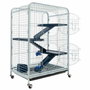 Tyrol Torre de jaula 64x44x93cm para roedores