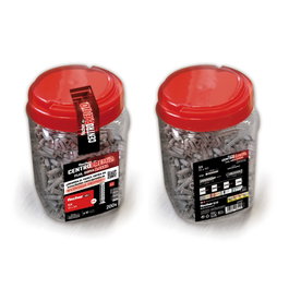 Fischer Taco SX Ø10 x 50 mm, Taco de Nylon de Alta Carga (120 kg), para Hormigón y Ladrillo, Bote de 200 Unidades