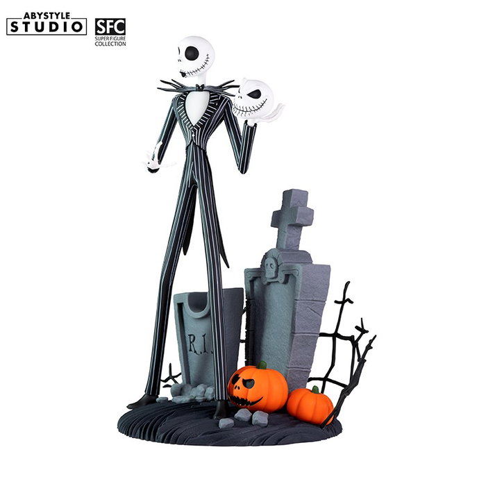 Figura Abystyle Pesadilla Antes de Navidad Jack Skellington Coleccionable Personalizable PVC 20 cm