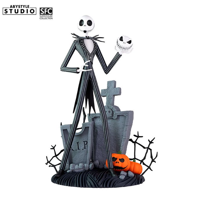 Figura Abystyle Pesadilla Antes de Navidad Jack Skellington Coleccionable Personalizable PVC 20 cm