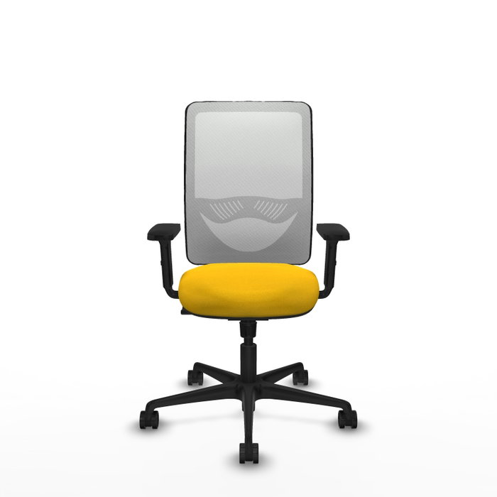 PIQUERAS Y CRESPO Silla de oficina Zulema con mecanismo Sincro, Amarillo y Blanco PIQUERAS Y CRESPO Silla de oficina Zulema con mecanismo Sincro, Amarillo y Blanco