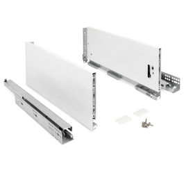 HERRAJES ALK Cajón QUBE Push Extracción Total Blanco H90 H120 H185 Herrajes para Muebles 13mm