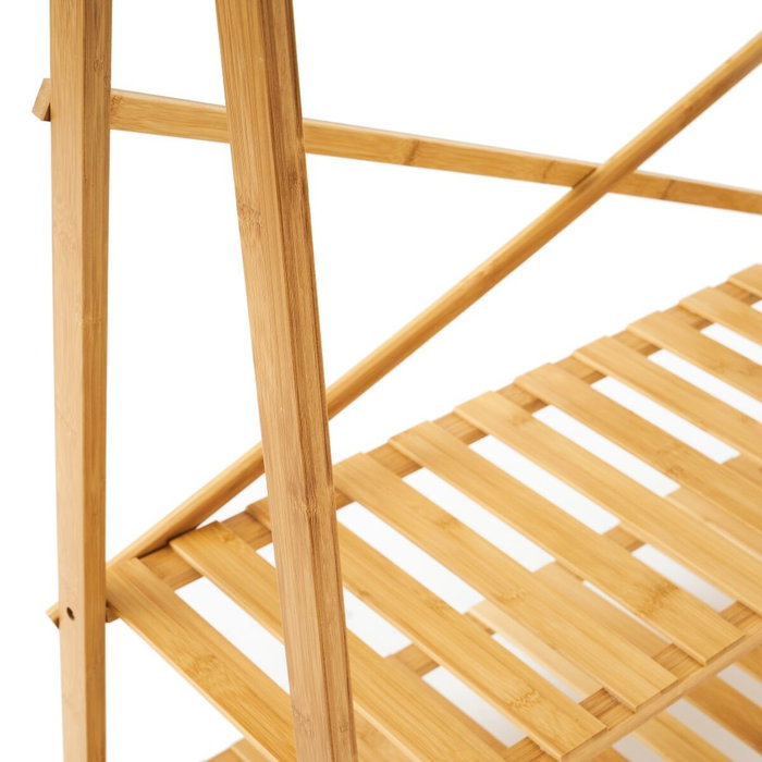 Perchero de Pie Natural Bambú 100 x 43 x 160 cm Perchero de Pie Natural Bambú 100 x 43 x 160 cm