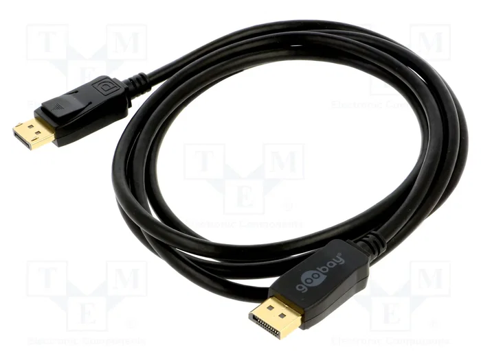 GOOBAY Cable DisplayPort 1.4 de 2m, Negro GOOBAY Cable DisplayPort 1.4 de 2m, Negro