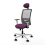 PIQUERAS Y CRESPO Silla de oficina Zulema con mecanismo Sincro/Traslack, Morado y Gris