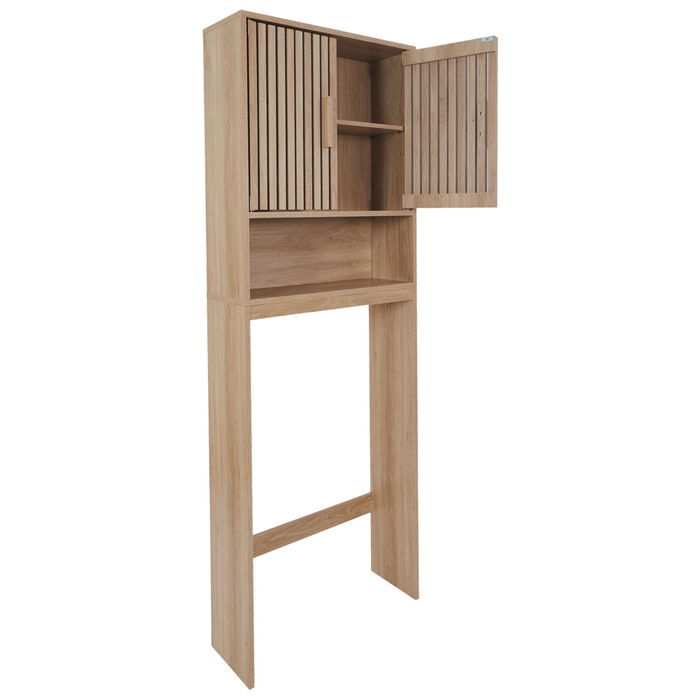 Home Deco Factory Mueble para WC Klaus 60x20cm Altura 166cm Colección Natural