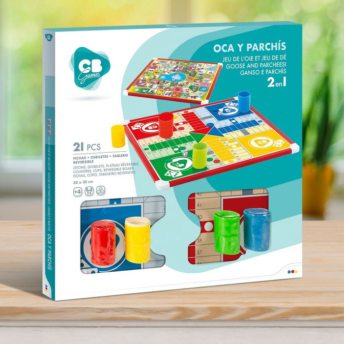 Tablero de Parchís y Oca CB Games 32 x 32 x 1 cm (25 Piezas) (6 Unidades)