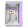 FSP M580-WA Caja Midi Tower ATX Blanco ARGB Vidrio Templado SPCC 7 Ranuras 3 Ventiladores 120mm