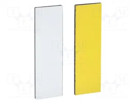 SCHNEIDER ELECTRIC Etiqueta Harmony XB4 Blanco y Amarillo 8x27mm