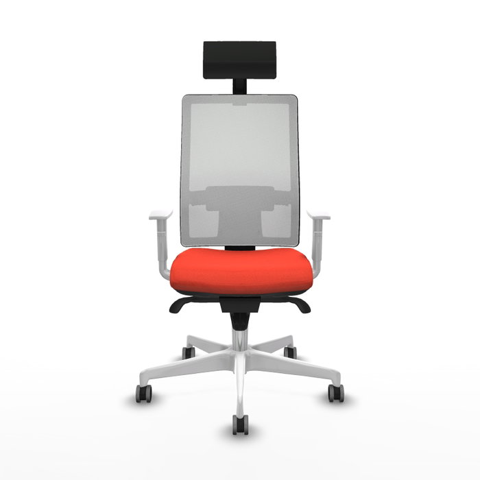 PIQUERAS Y CRESPO Silla de oficina Horna Naranja oscuro y Blanco PIQUERAS Y CRESPO Silla de oficina Horna Naranja oscuro y Blanco
