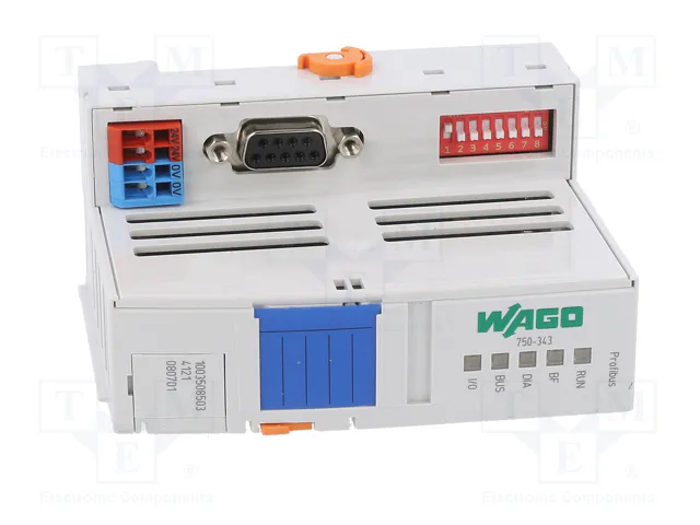 WAGO 750-343 Módulo de automatización interfaz de red PROFIBUS WAGO 750-343 Módulo de automatización interfaz de red PROFIBUS