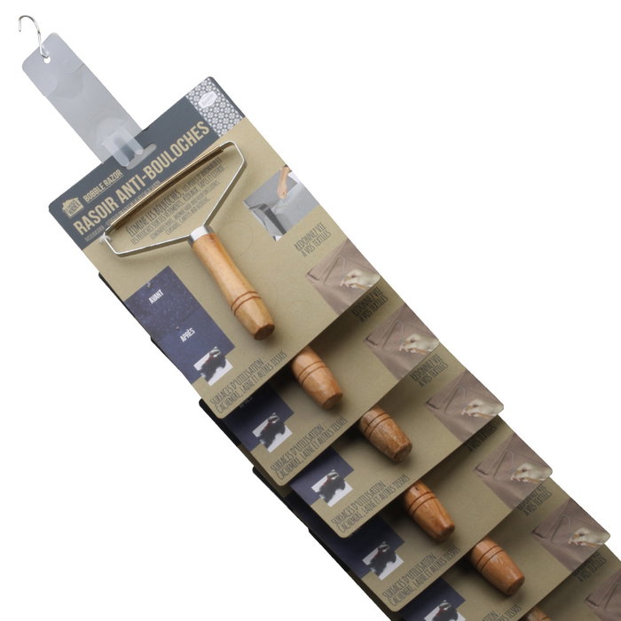 Je cherche une Idee Rastrillo Quitapelusas y Bolitas para Tejidos con Mango de Madera 16x12.5 cm