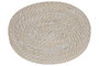DKD Home Decor Individual de Bambú y Ratán Blanco 40x30x1 cm