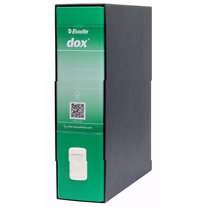 Esselte Archivador de palanca Dox DIN A4 Verde lomo 80 mm