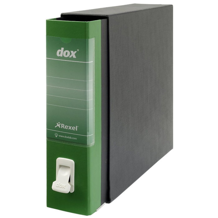 Esselte Archivador de palanca Dox DIN A4 Verde lomo 80 mm