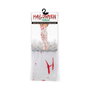 HALLOWEEN Medias Altas Blancas para Enfermera con Manchas de Sangre y Cruz - Accesorio para Disfraz de Halloween Adulto