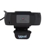 Iggual Webcam IGG318980 USB HD 720p 1280x720, Micrófono Integrado, 90°, Plug & Play, Negro, Compatible con Windows, macOS, Linux, Android