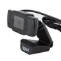 Iggual Webcam IGG318980 USB HD 720p 1280x720, Micrófono Integrado, 90°, Plug & Play, Negro, Compatible con Windows, macOS, Linux, Android